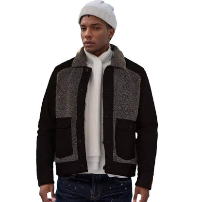 Lässige Herren Fleecejacke Bequem Warm