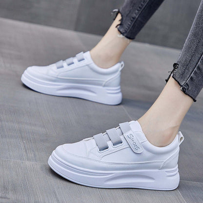Damen Sneaker Bequem Klettverschluss Weiches Innenfutter