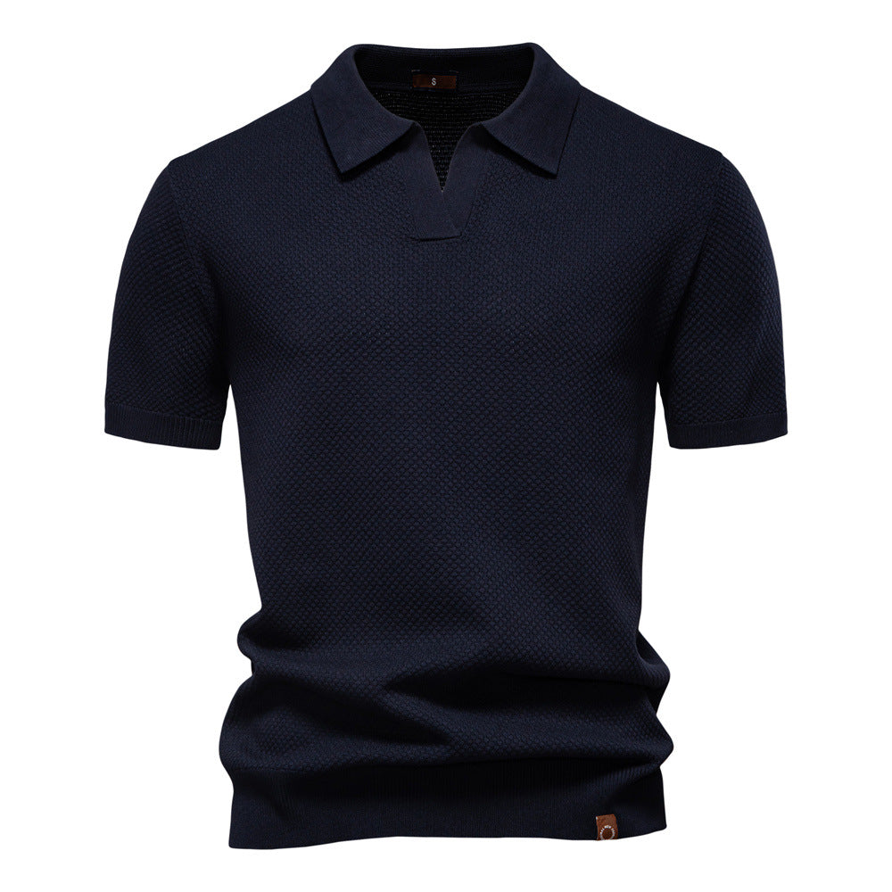 Herren Polo-Shirt Kurzarm Strukturiert Modern Berlin