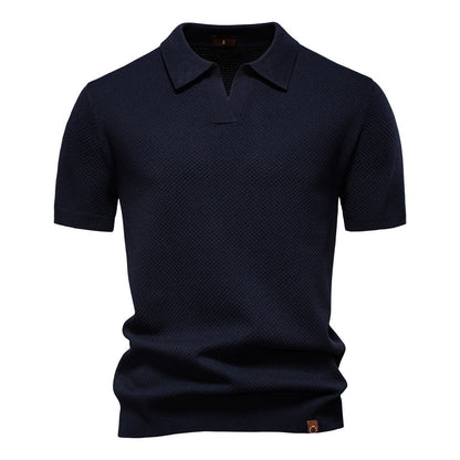 Herren Polo-Shirt Kurzarm Strukturiert Modern Berlin
