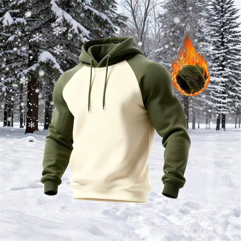 Herren Hoodie Sportlich Modern Grau