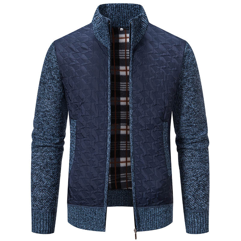Herren Übergangsjacke Steppweste Hochkragen Warm