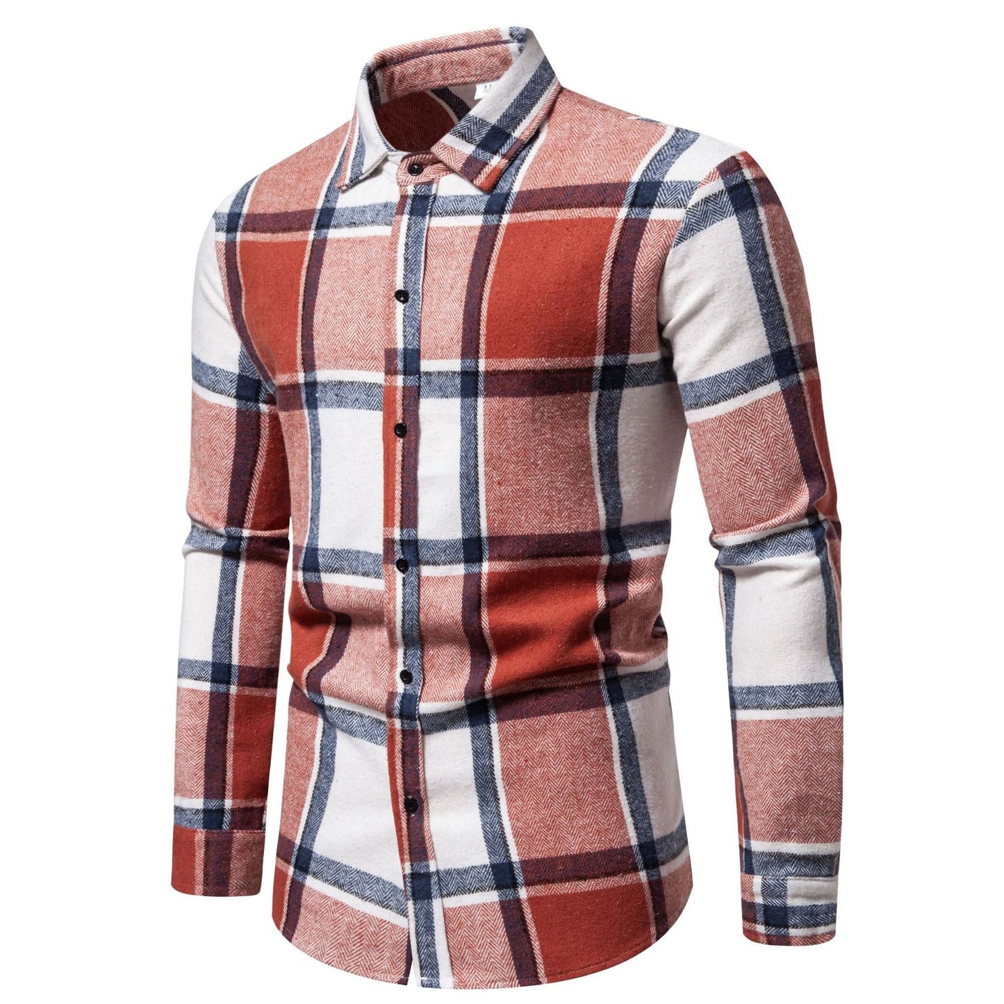 Herren Flanellhemd Karomuster Modern Schwarz