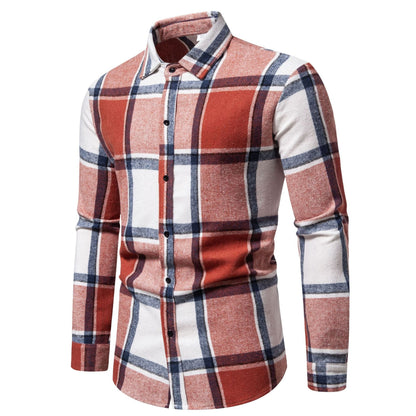 Herren Flanellhemd Karomuster Modern Schwarz
