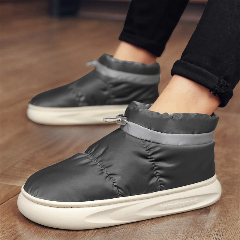 Damen Halbstiefel Winterfest Atmungsaktiv Warm