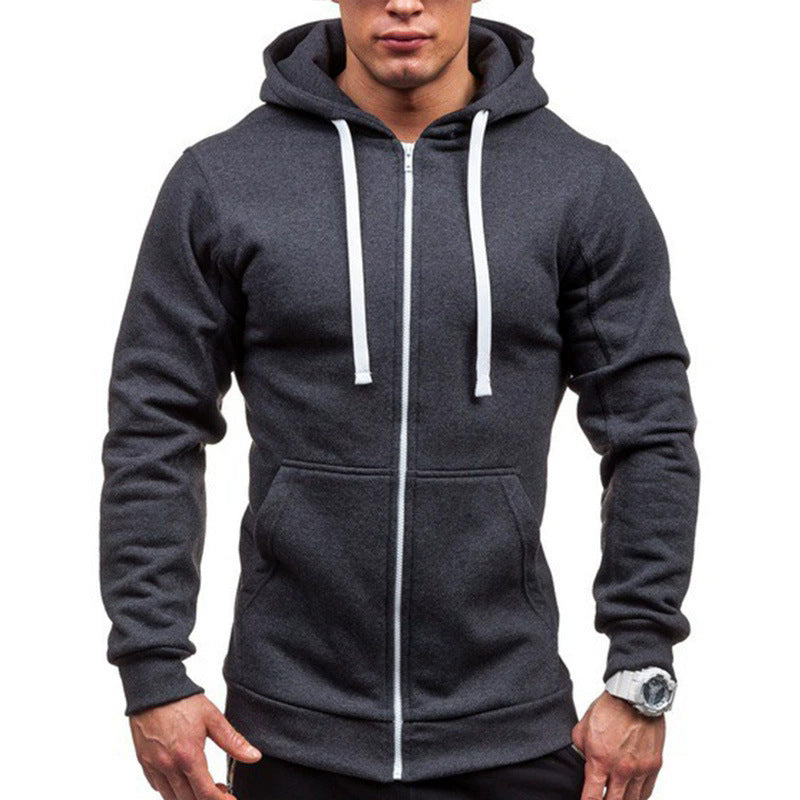 Herren Sportjacke Sweatjacke Reißverschluss Taschen Modern