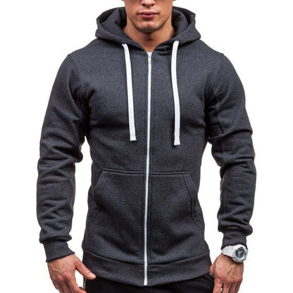 Herren Sportjacke Sweatjacke Reißverschluss Taschen Modern