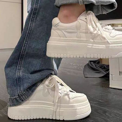 Damen Plateau Sneaker Hoch Modern Strukturiert
