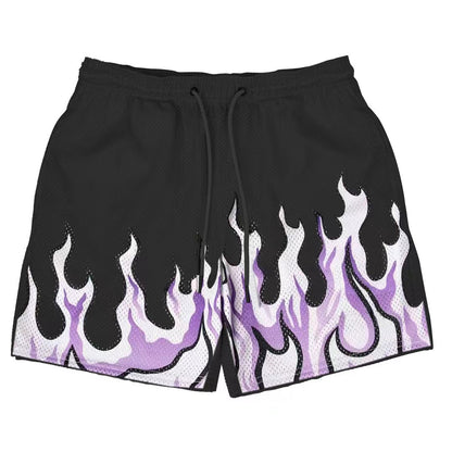 Männer Sport Shorts Flamme Stickerei Trendy