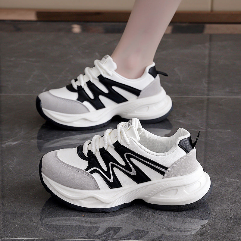 Damen Sneaker Chunky atmungsaktiv Weite Sohle