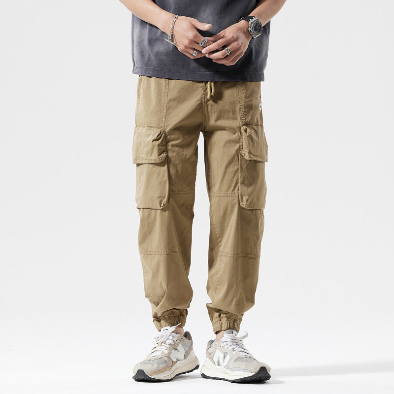 Herren Jogginghose Bequem Cargo Style Gummibund