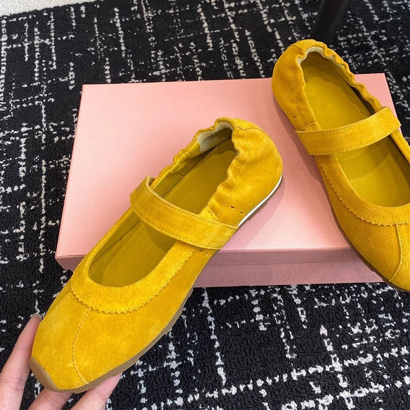 Damen Ballerinas Bequem Elastisch Schnürsenkel - BerlinGlamour