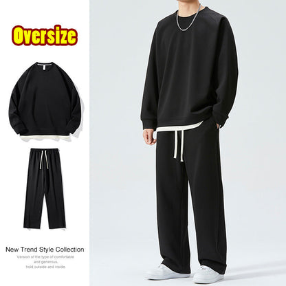 Herren Sweatshirt Hose Set Oversized Sportlich