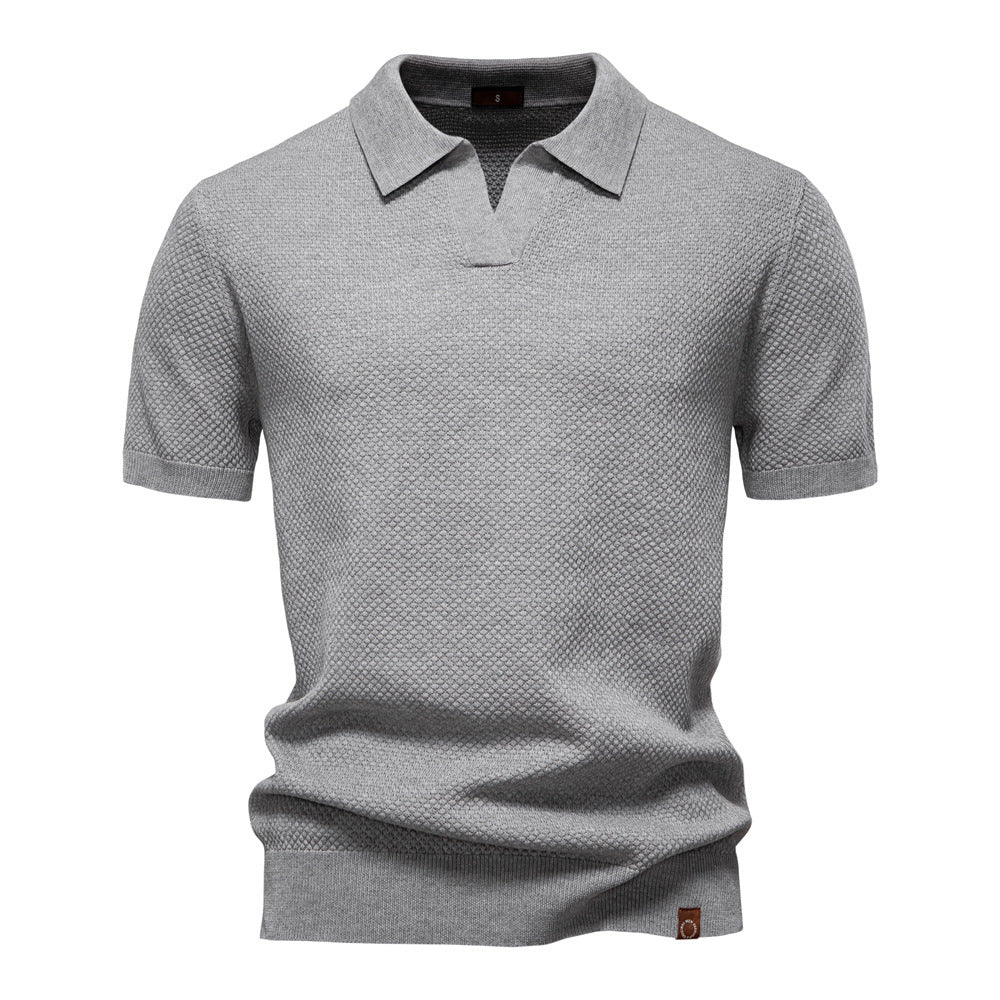 Herren Polo-Shirt Kurzarm Strukturiert Modern Berlin