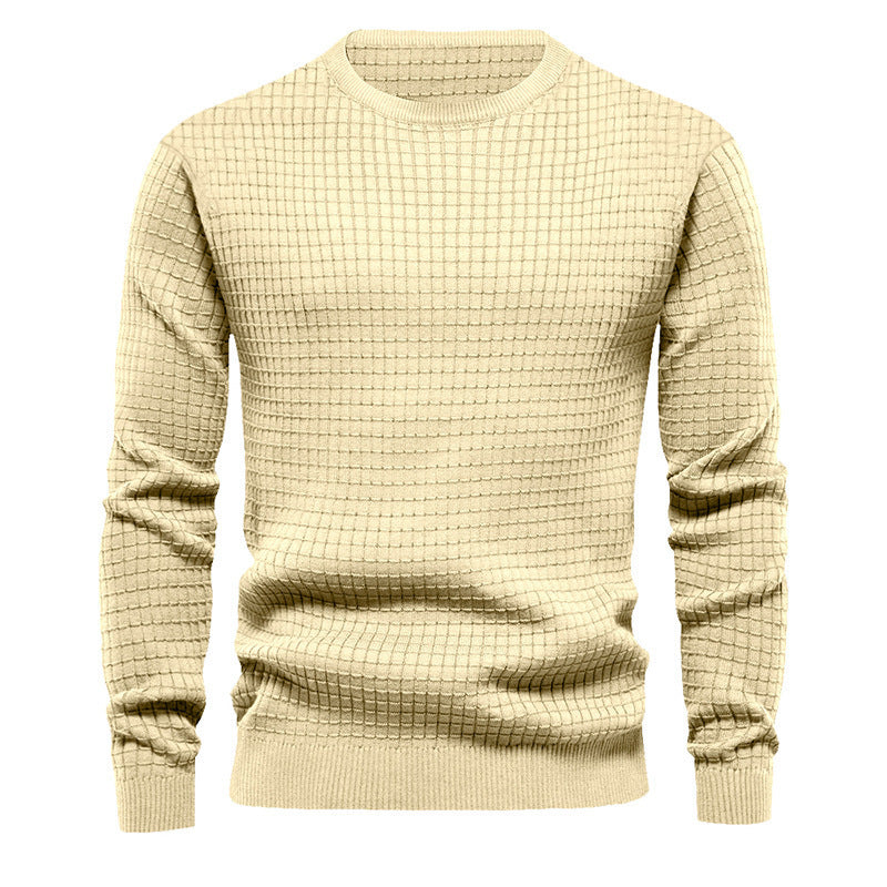 Herren Strickpullover Hochwertig Rundhals Klassisch