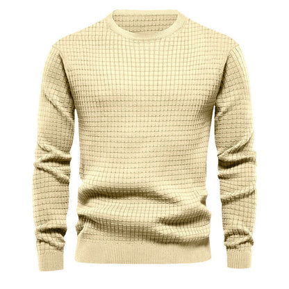 Herren Strickpullover Hochwertig Rundhals Klassisch