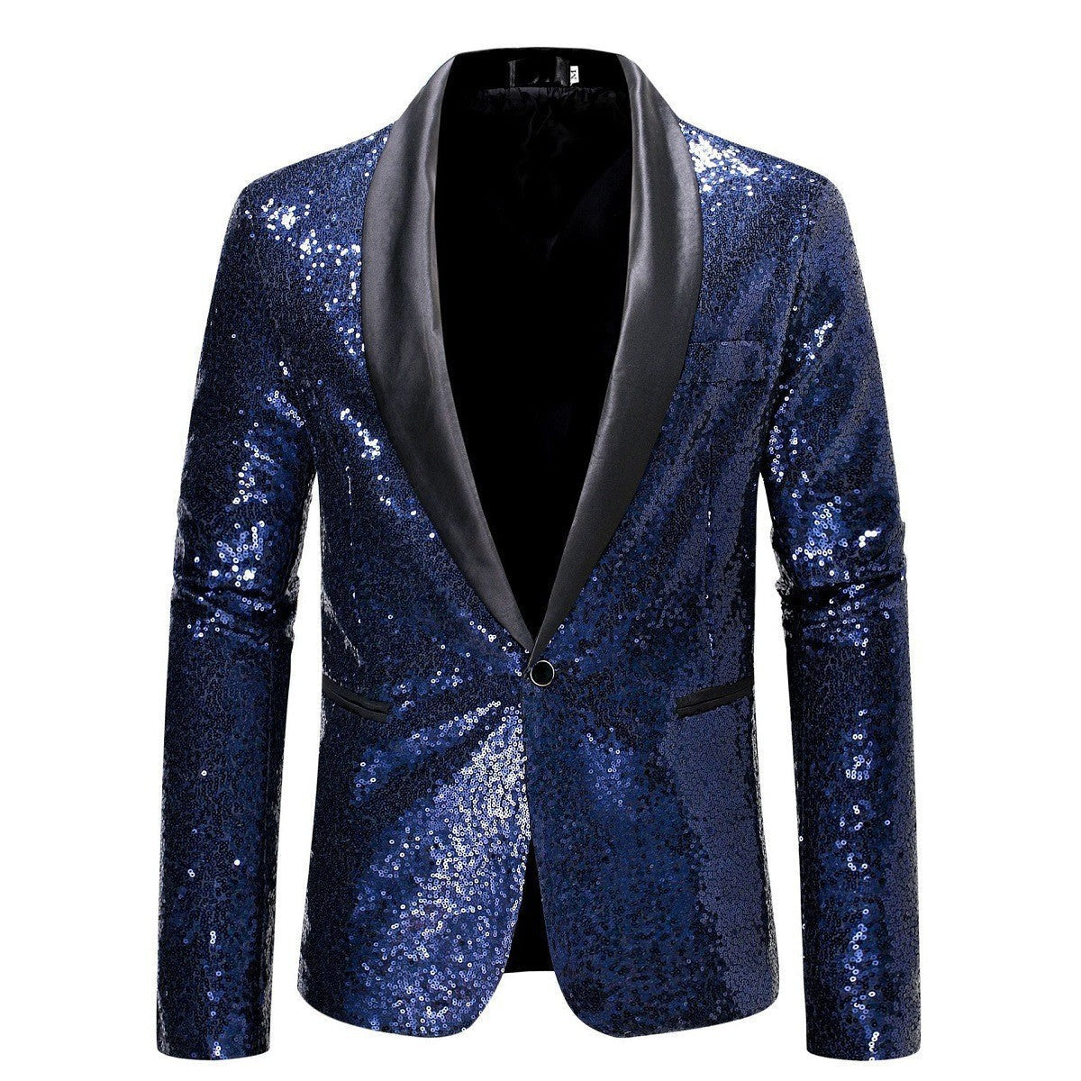 Glitzerndes Herren Sakko Pailletten Anzug Jackett