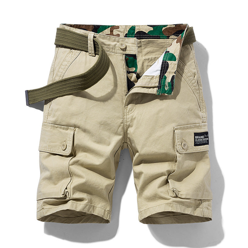 Herren Cargoshorts Bequem Vieltaschen Gürtelschlaufe - BerlinGlamour