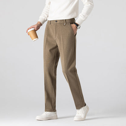Herren Freizeithose Strukturmuster Elegant Bequem