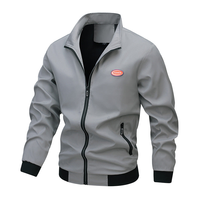 Herren Sportjacke Übergangsjacke Elastisch Reißverschluss - BerlinGlamour