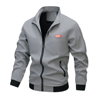 Herren Sportjacke Übergangsjacke Elastisch Reißverschluss - BerlinGlamour