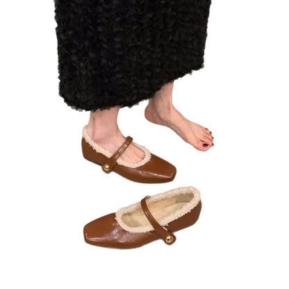 Damen Mokassins Warm Fleece Innenleben Elegant