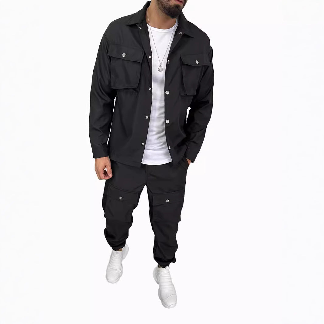 Herren Cargo Hose Ensemble Modern Funktional - BerlinGlamour