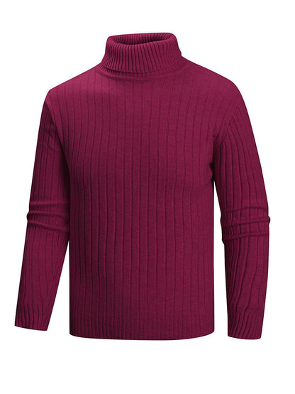 Herren Pullover Rollkragen Feinstrick Modern Style