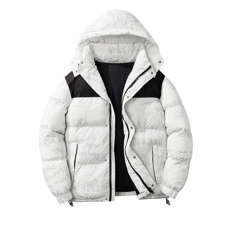 Herren Daunenjacke Modisch Warm mit Kapuze