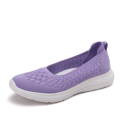 Damen Slip-On Schuhe atmungsaktiv bequem Freizeit