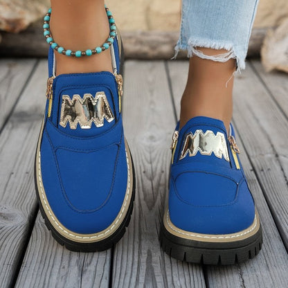 Damen Slipper Sportlich Glänzend Rutschfest - BerlinGlamour