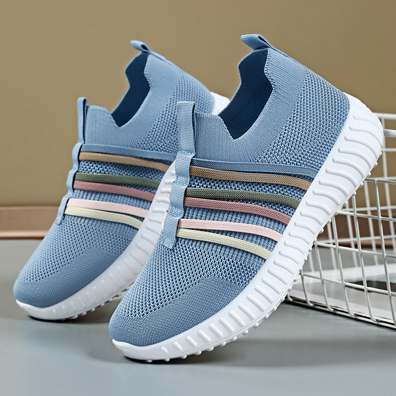 Damen Sneaker Atmungsaktiv Flexibel Sportlich Elastisch