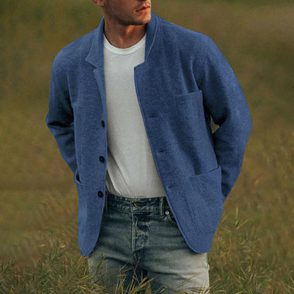 Herren Strickjacke Modern mit Taschen und Slim Fit - BerlinGlamour