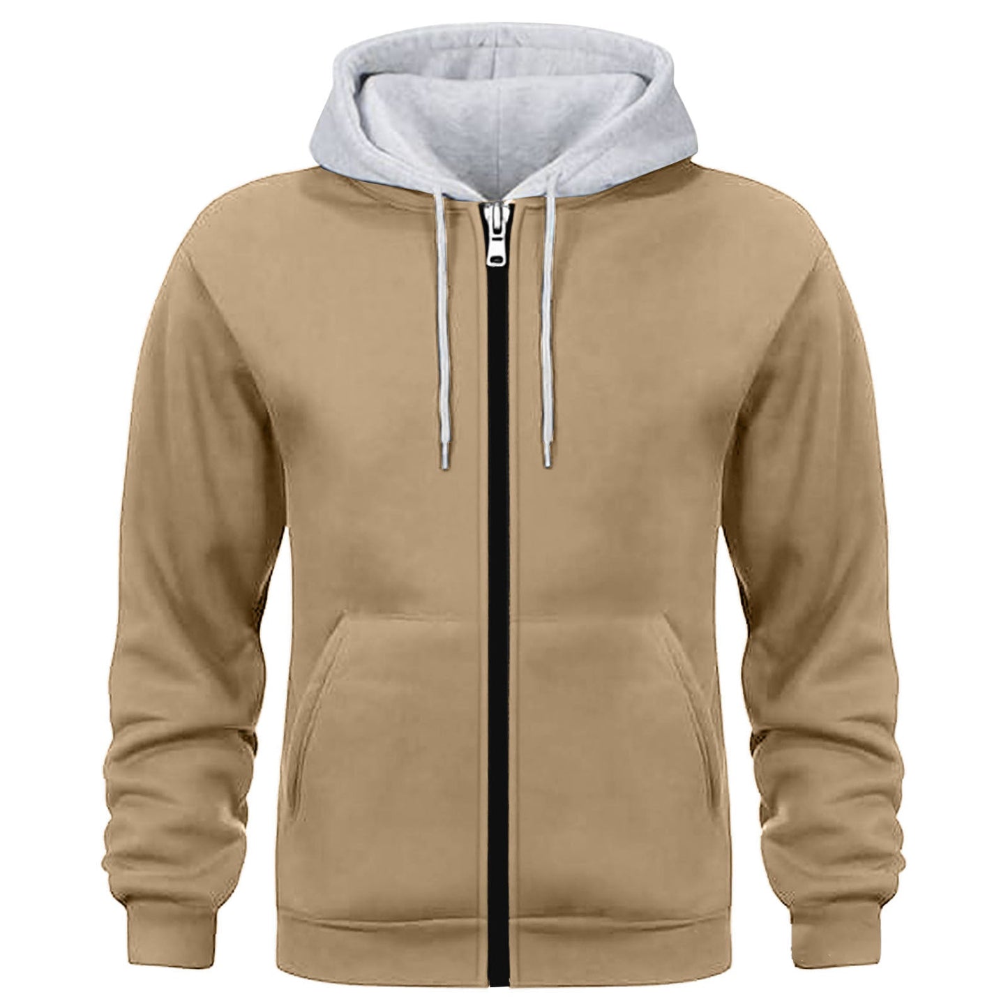 Herren Kapuzenjacke Doppellagig Warm Wasserabweisend