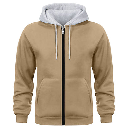 Herren Kapuzenjacke Doppellagig Warm Wasserabweisend
