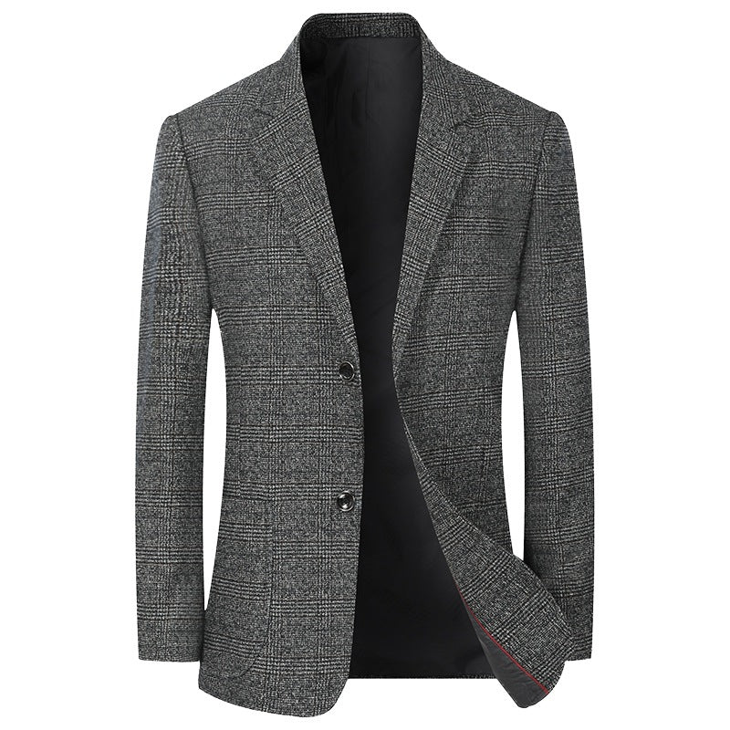 Herren Blazer Kariert Elegant Modern Slim Fit