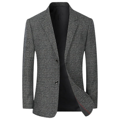Herren Blazer Kariert Elegant Modern Slim Fit