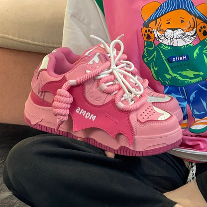 Damen Sneaker Weiß Einzigartig Riemenverschluss Bequem - BerlinGlamour