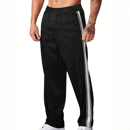 Herren Sportliche Jogginghose mit Streifen und elastischem Bund