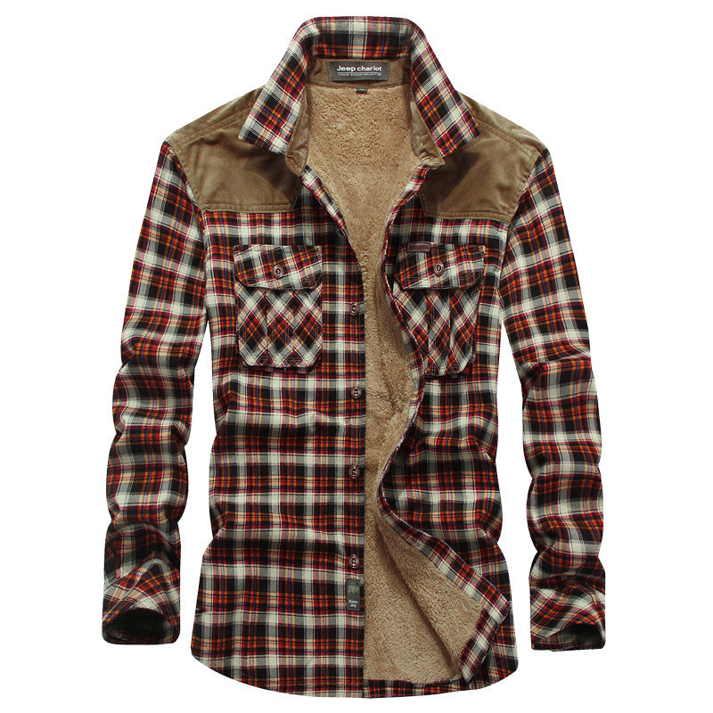 Herren Flanellhemd Weich Warm mit Brusttasche - BerlinGlamour