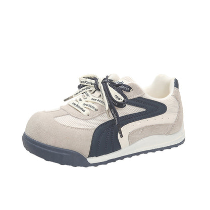Damen Sneaker Weiches Wildleder Komfort Schnürung