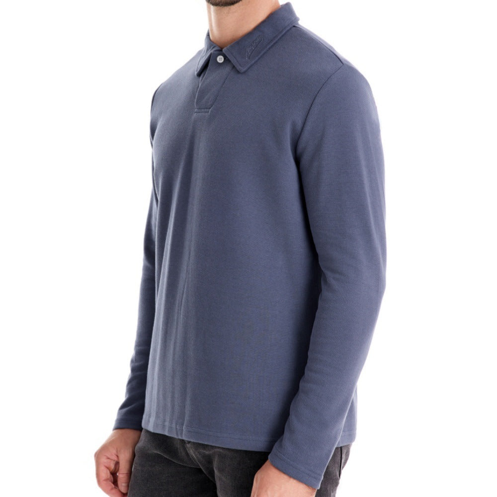Herren Polo-Shirt Langarm Elegant Sportlich