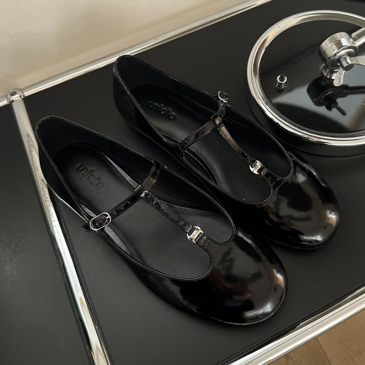Damen Ballerinas Bequem Riemchenverschluss Elegante Schuhe - BerlinGlamour