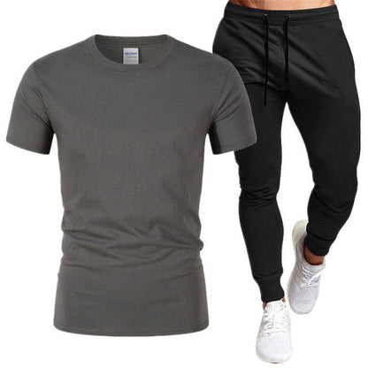Herren Sportset Trainingsanzug T-Shirt Jogginghose Sportlich