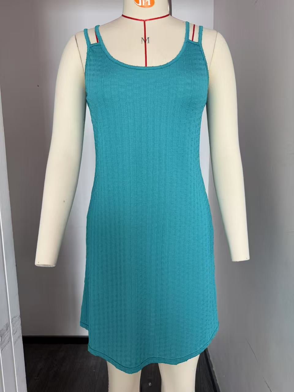 Damen Kleid Freizeit Elegantes Sommerkleid Mit Träger