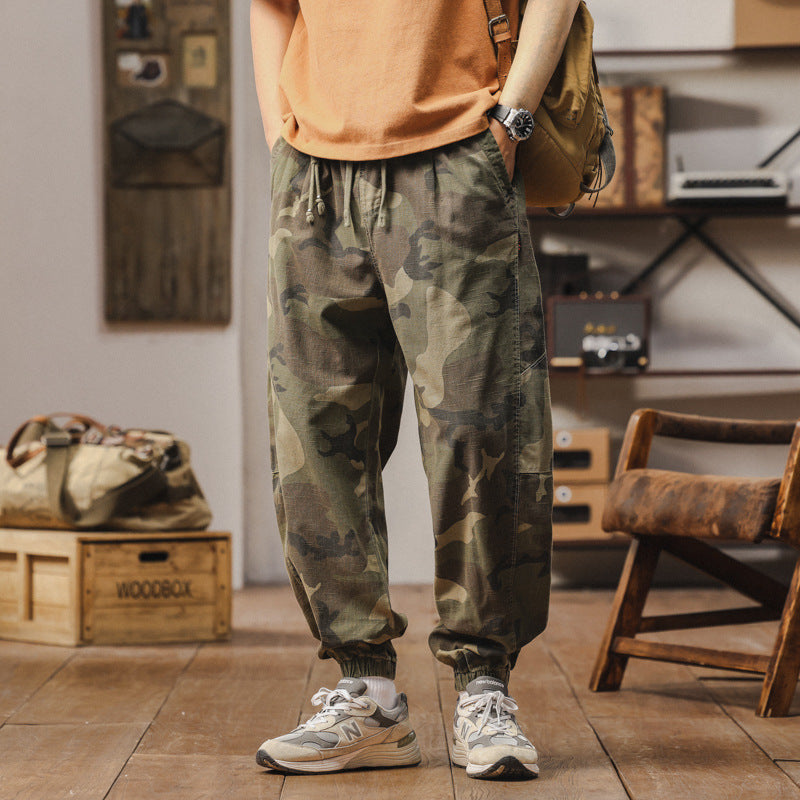 Bequeme Herren Jogginghose Camouflage Grau