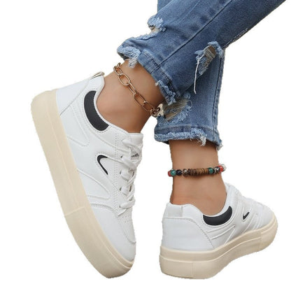 Damen Sneaker Plateau Komfortschuhe Modisch Höhe
