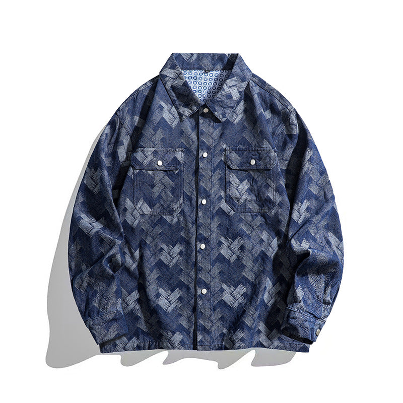 Herren Overshirt Lässig Casual Berlin Style