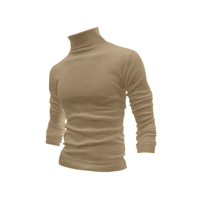 Herren Rollkragenpullover Elegantes Design Schwarz