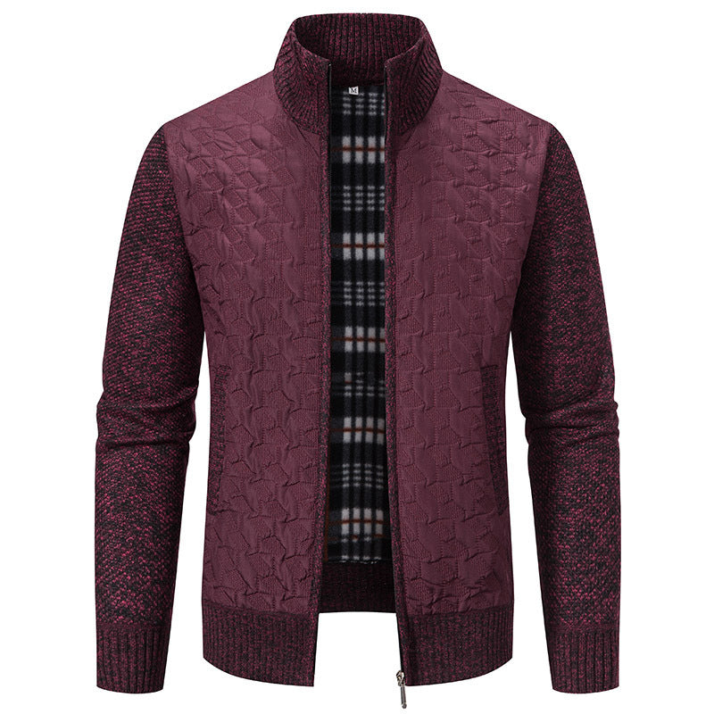 Herren Übergangsjacke Steppweste Hochkragen Warm